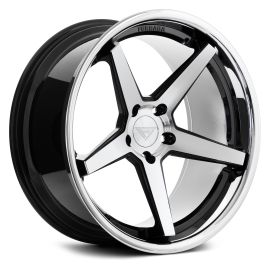 Ferrada Wheels FR3 Deep Concavity Machine Black/Chrome Lip