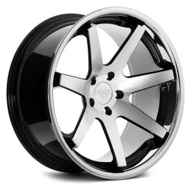 Ferrada Wheels FR1 Deep Concavity Machine Black/Chrome Lip