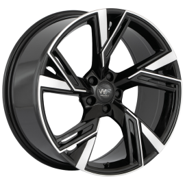 WP Wheels 688 Glanz-Schwarz Frontpoliert