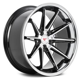 Ferrada Wheels CM2 Machine Black Chrome Lip Slight Concavity Series 23