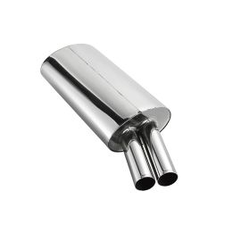 Endschalldämpfer für BMW 3er E30  2x Ø 70 mm