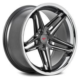 Ferrada Wheels CM1 Matte Graphite Chrome Lip Deep Concavity Series 23