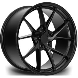 RIVIERA Wheels RF1 Matt Black Gloss Black Lip