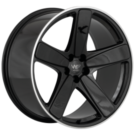 WP Wheels 693 Glanz-Schwarz Randpoliert