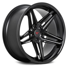 Ferrada Wheels CM1 Matte Black Gloss Black Lip Deep Concavity Series 23