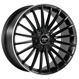 WP Wheels 457 Matt-Schwarz Randpoliert