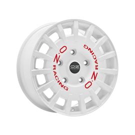 Rally Racing Van White Red Lettering