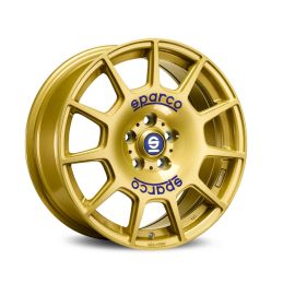 Sparco Terra Race Gold Blue Lettering