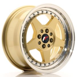 Japan Racing Wheels JR6 Gold Machined Lip