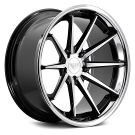 Ferrada Wheels FR4 Deep Concavity Machine Black/Chrome Lip