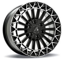 A1 Wheels MT53 Satin Black/Special Lip Polished