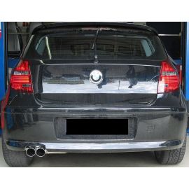 Endschalldämpfer für BMW 1er E87  2x Ø 70 mm+